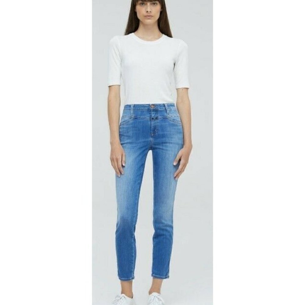New Close Denim Skinny Pusher Jeans Womens 27 Pants High Waist